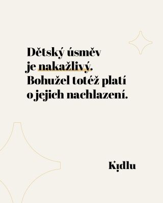 Dětský úsměv je nakažlivý. 😊 Bohužel totéž platí i o jejich nachlazení. 🤧 Podzimní období, kdy jedno kýchnutí spustí...